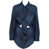 Abito camicia in blu denim Diesel - donna 