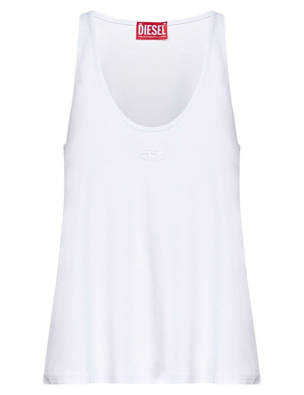 Canotta svasata in bianco Diesel - donna 