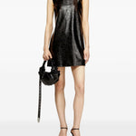 Mini abito con logo d-ares in rilievo in nero Diesel - donna 