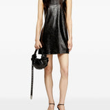 Mini abito con logo d-ares in rilievo in nero Diesel - donna 
