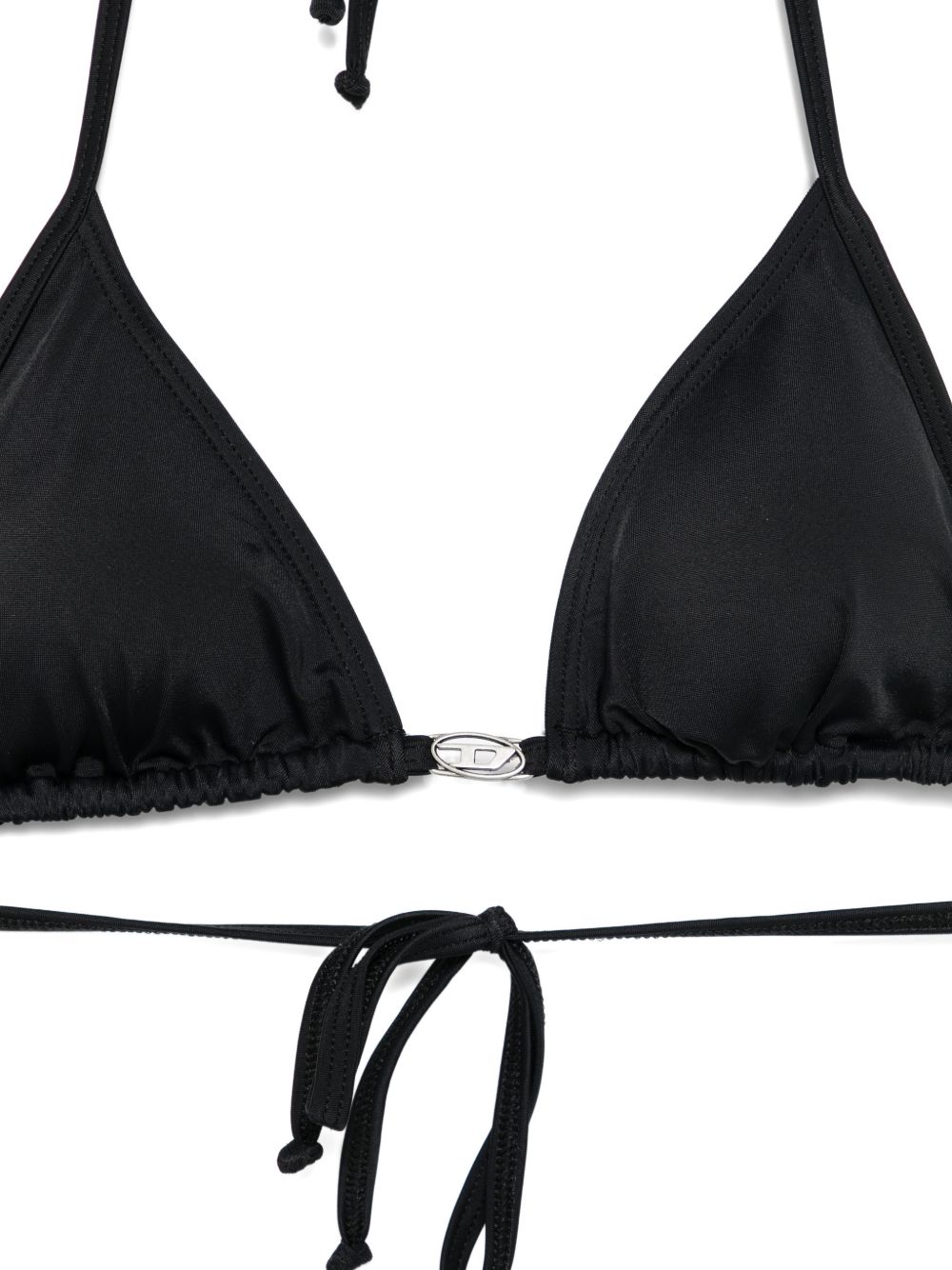 Bikini con logo in metallo in nero Diesel - donna 