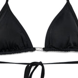 Bikini con logo in metallo in nero Diesel - donna 