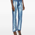 Jeans a pannelli in blu Diesel - donna 