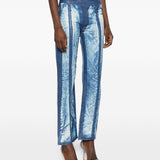Jeans a pannelli in blu Diesel - donna 