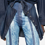 Jeans a pannelli in blu Diesel - donna 