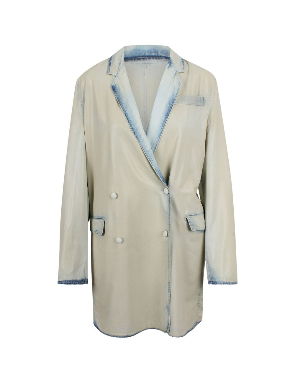 Blazer doppiopetto in lyocell in celeste Diesel - donna 