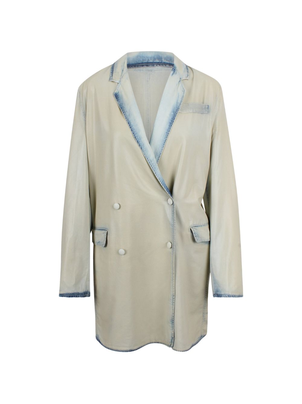 Blazer doppiopetto in lyocell in celeste Diesel - donna 