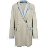 Blazer doppiopetto in lyocell in celeste Diesel - donna 