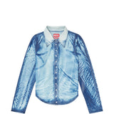 Camicia denim De-Lyria-Fsi in blu Diesel - donna 