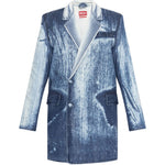 Cappotto denim De-Lyria-Fsi in blu Diesel - donna 