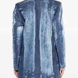 Cappotto denim De-Lyria-Fsi in blu Diesel - donna 