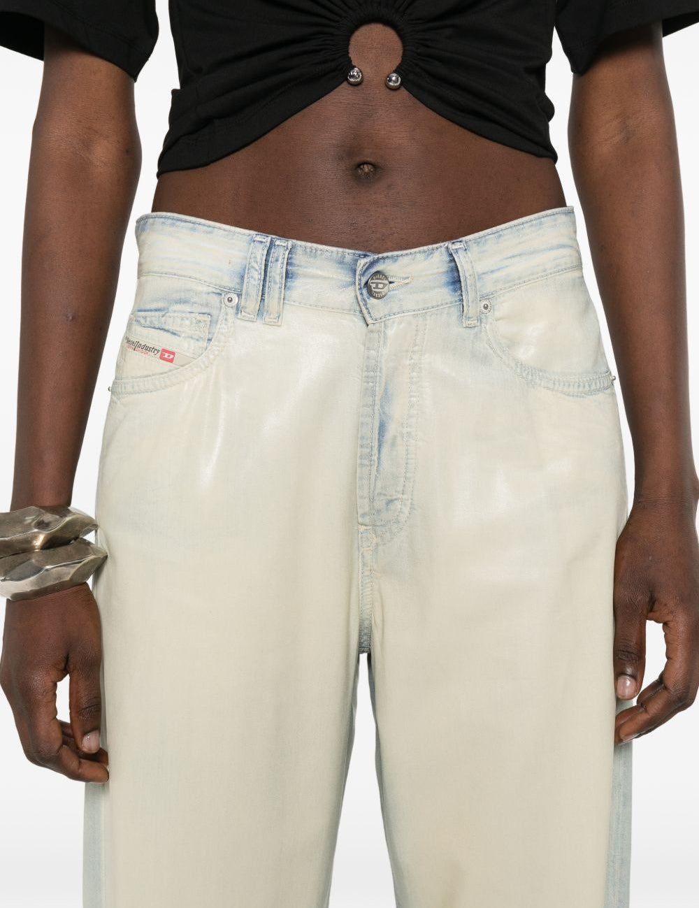 Jeans D-Sent 1971 in bianco e blu Diesel - donna 