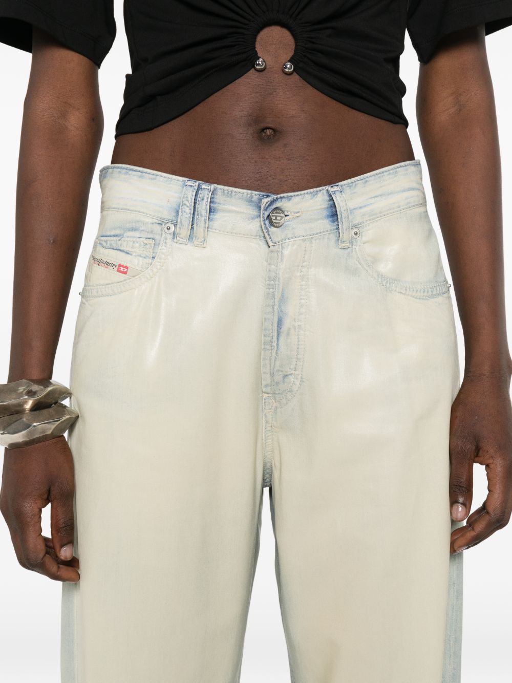 Jeans D-Sent 1971 in bianco e blu Diesel - donna 