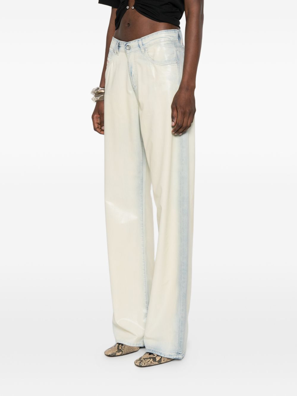Jeans D-Sent 1971 in bianco e blu Diesel - donna 