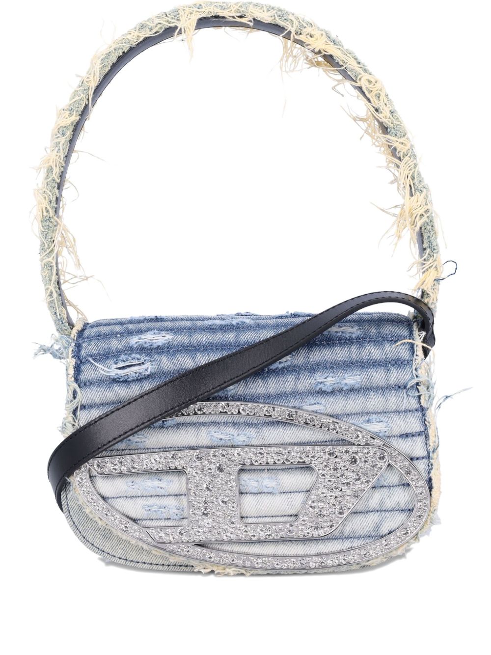 Borsa denim con cristalli 1dr in celeste Diesel - donna 