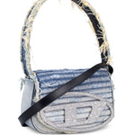 Borsa denim con cristalli 1dr in celeste Diesel - donna 