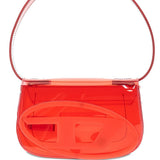 Borsa a spalla 1 dr trasparente in arancione Diesel - donna 