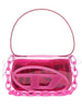 Borsa a spalla 1 dr trasparente in rosa Diesel - donna