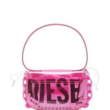 Borsa a spalla 1 dr trasparente in rosa Diesel - donna 