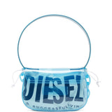 Borsa a spalla 1 dr trasparente in celeste Diesel - donna 