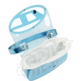 Borsa a spalla 1 dr trasparente in celeste Diesel - donna 