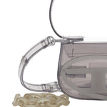 Borsa a spalla 1 dr trasparente in grigio Diesel - donna 