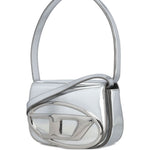 Borsa a spalla in pelle 1DR in argento Diesel - donna 
