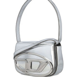 Borsa a spalla in pelle 1DR in argento Diesel - donna 