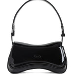 Borsa a spalla Play con placca logo in nero Diesel - donna 