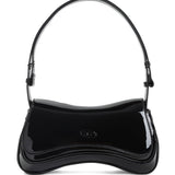 Borsa a spalla Play con placca logo in nero Diesel - donna 