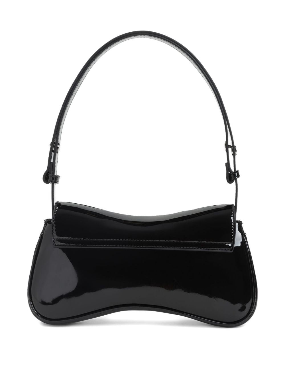 Borsa a spalla Play con placca logo in nero Diesel - donna 
