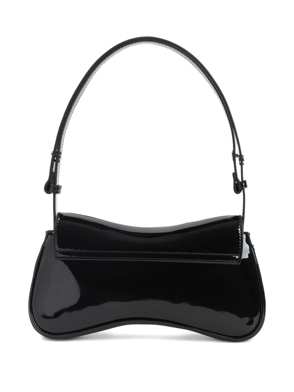 Borsa a spalla Play con placca logo in nero Diesel - donna 