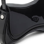 Borsa a spalla Play con placca logo in nero Diesel - donna 