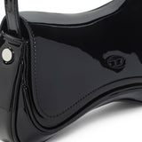 Borsa a spalla Play con placca logo in nero Diesel - donna 