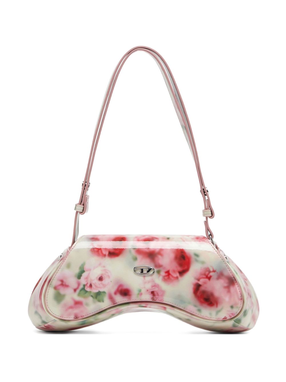 Borsa a spalla a fiori in bianco Diesel - donna 