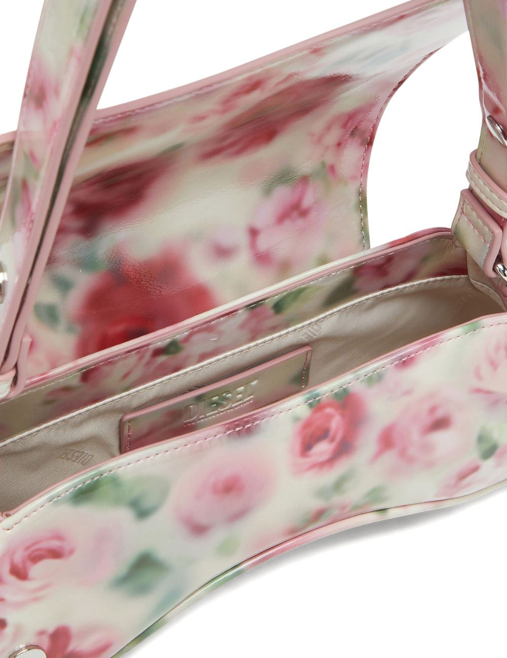 Borsa a spalla a fiori in bianco Diesel - donna 
