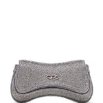Borsa con cristalli in argento Diesel - donna 