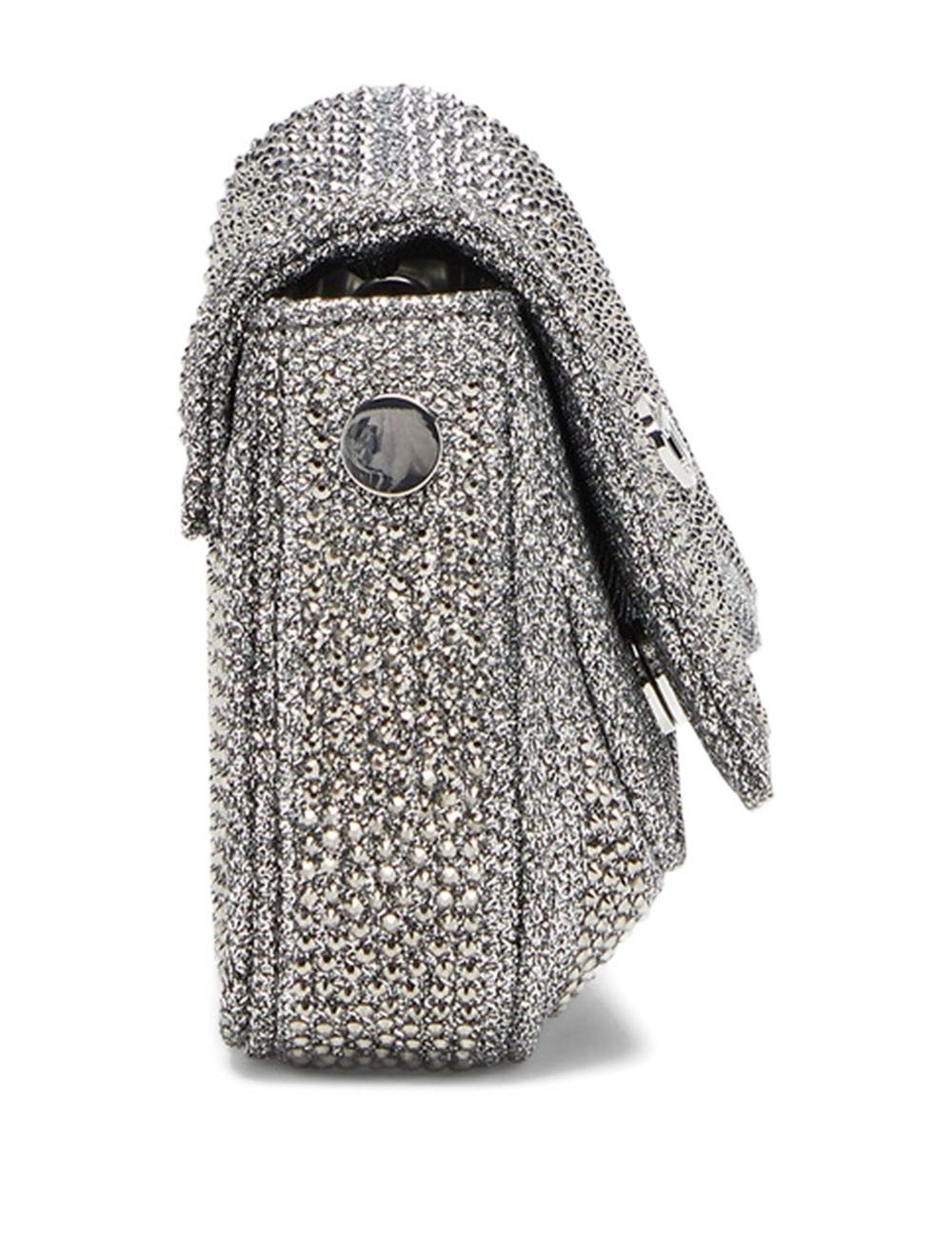 Borsa con cristalli in argento Diesel - donna 