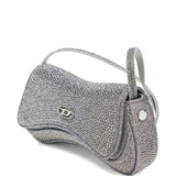 Borsa con cristalli in argento Diesel - donna 