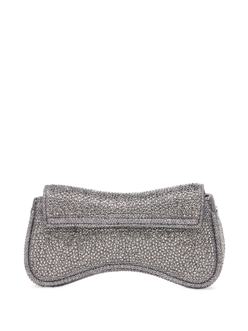 Borsa con cristalli in argento Diesel - donna 