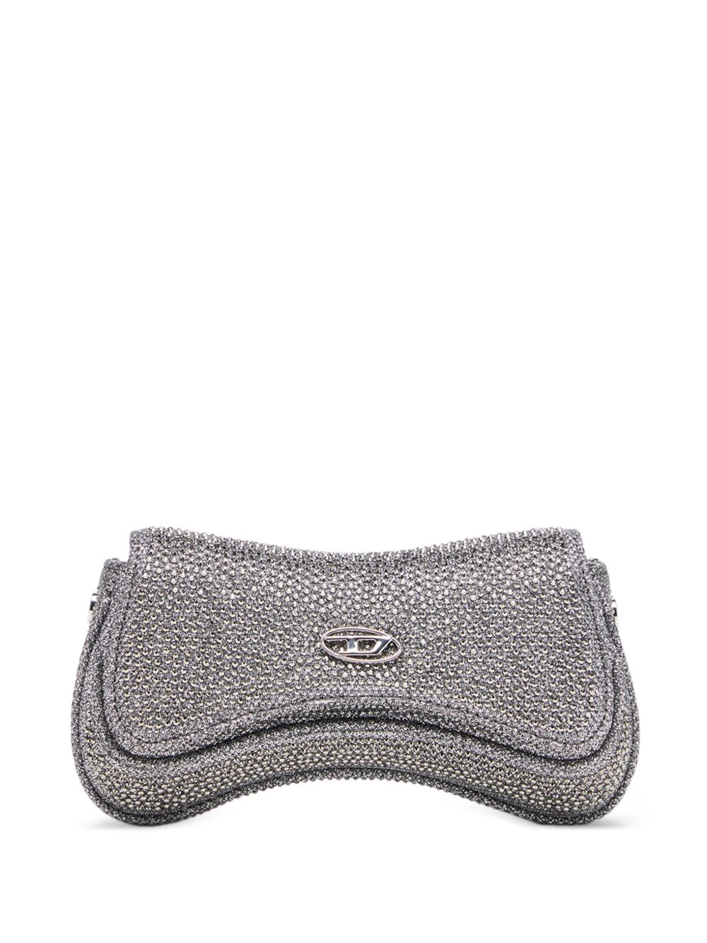 Borsa con cristalli in argento Diesel - donna 
