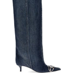 Stivali in denim D-Venus in blu Diesel - donna 
