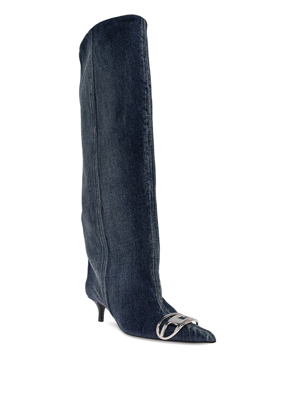 Stivali in denim D-Venus in blu Diesel - donna 