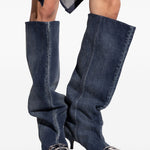 Stivali in denim D-Venus in blu Diesel - donna 