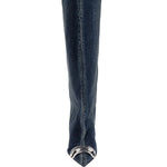 Stivali in denim D-Venus in blu Diesel - donna 