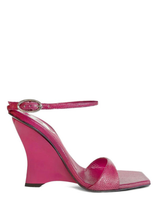 Sandali con zeppa D-Amber in rosa Diesel - donna 