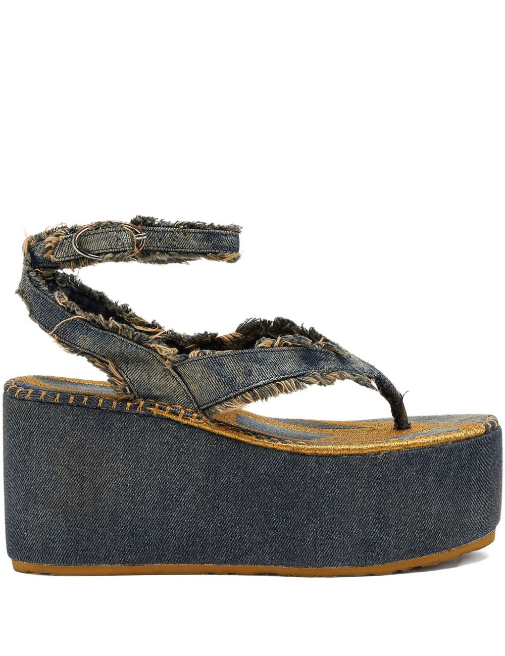Sandali con plateau in blu Diesel - donna 
