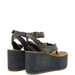 Sandali con plateau in blu Diesel - donna 