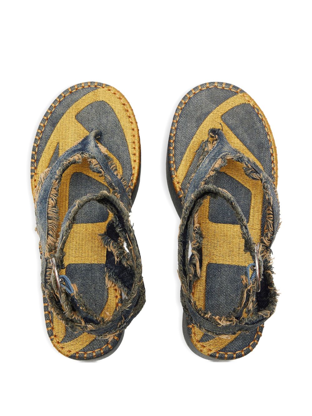 Sandali con plateau in blu Diesel - donna 
