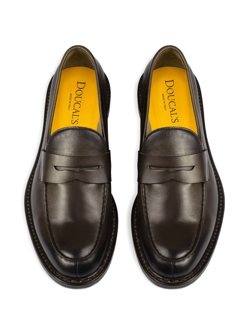 Mocassini in pelle in nero Doucal's - uomo 